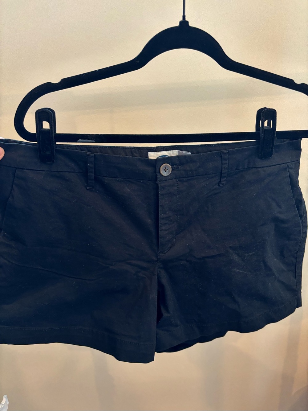 Old Navy Black Women's Cotton Blend Jean-Style Shorts